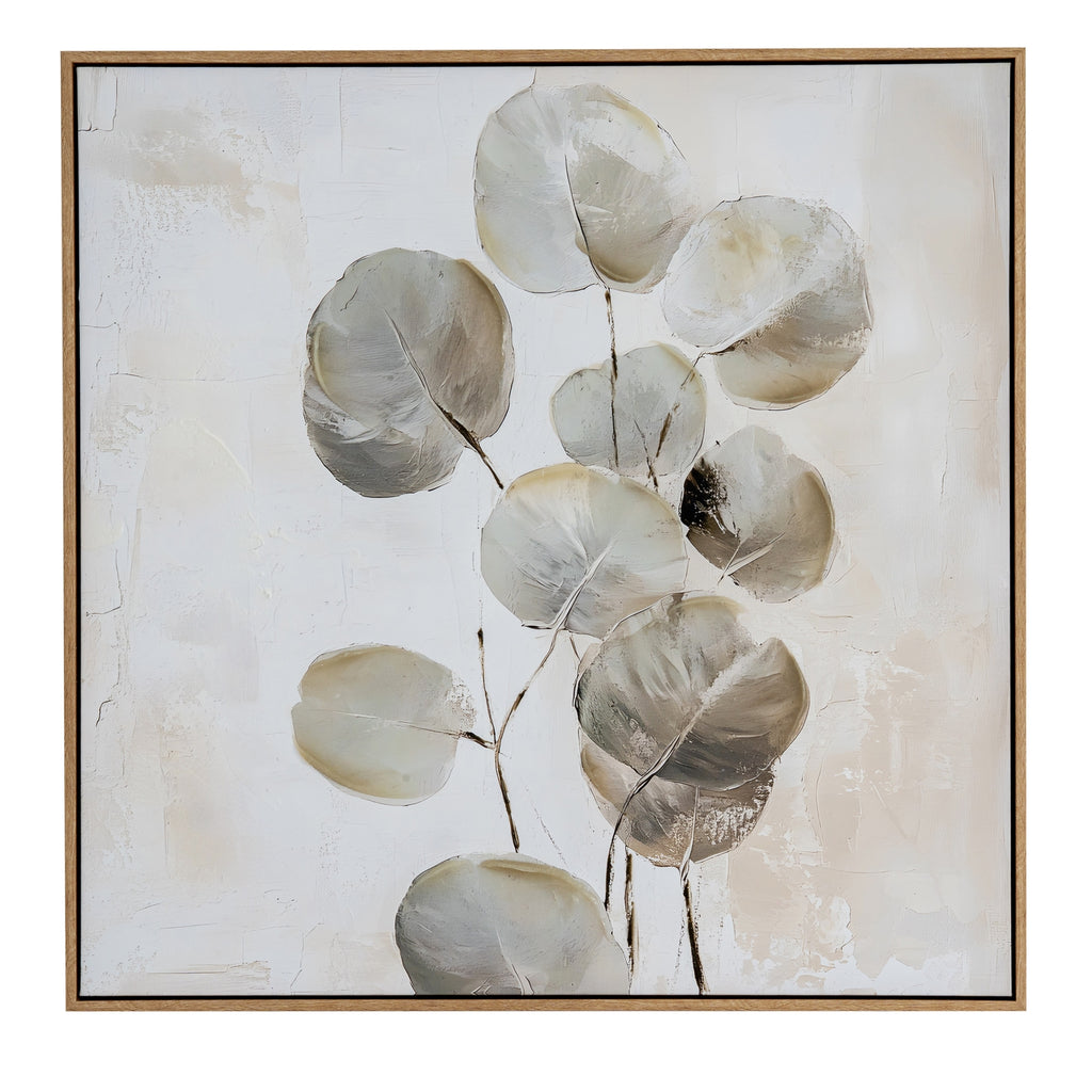 Silvra Hand Painted Canvas In Frame