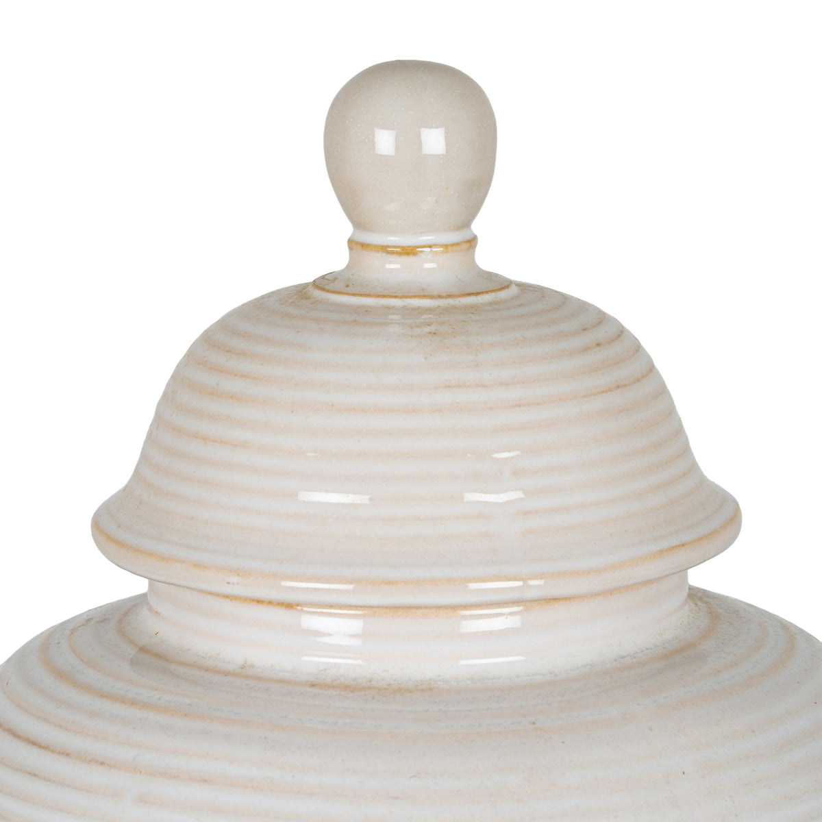 Neva Lidded Ceramic Ginger Jar