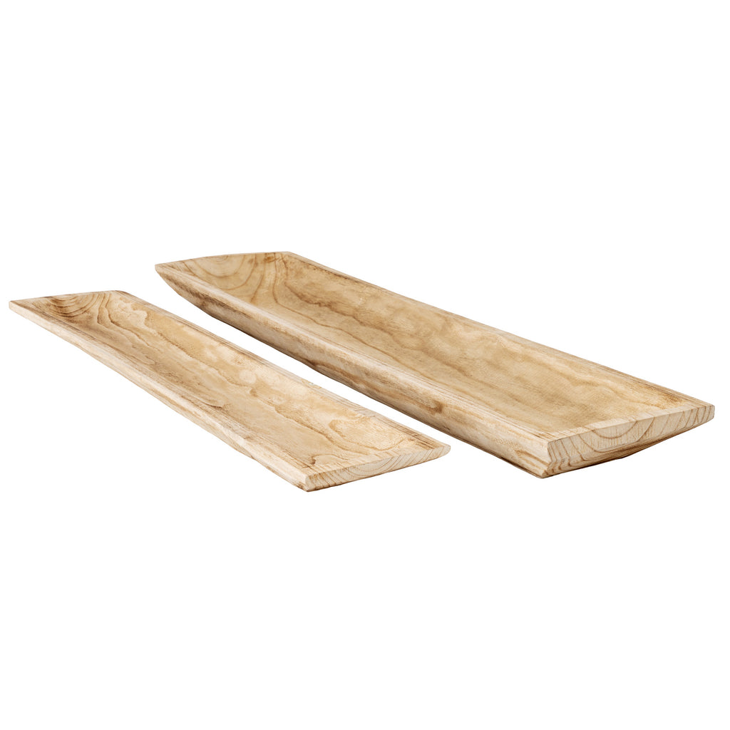 Set Of 2 Artisan Rectangular Trays