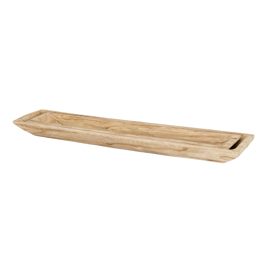 Set Of 2 Artisan Rectangular Trays
