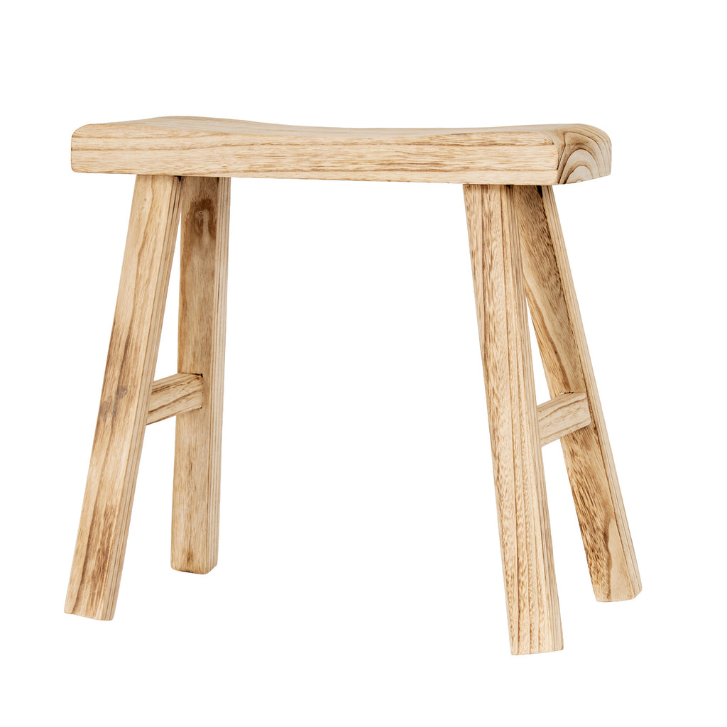 Large Wooden Artisan Stool