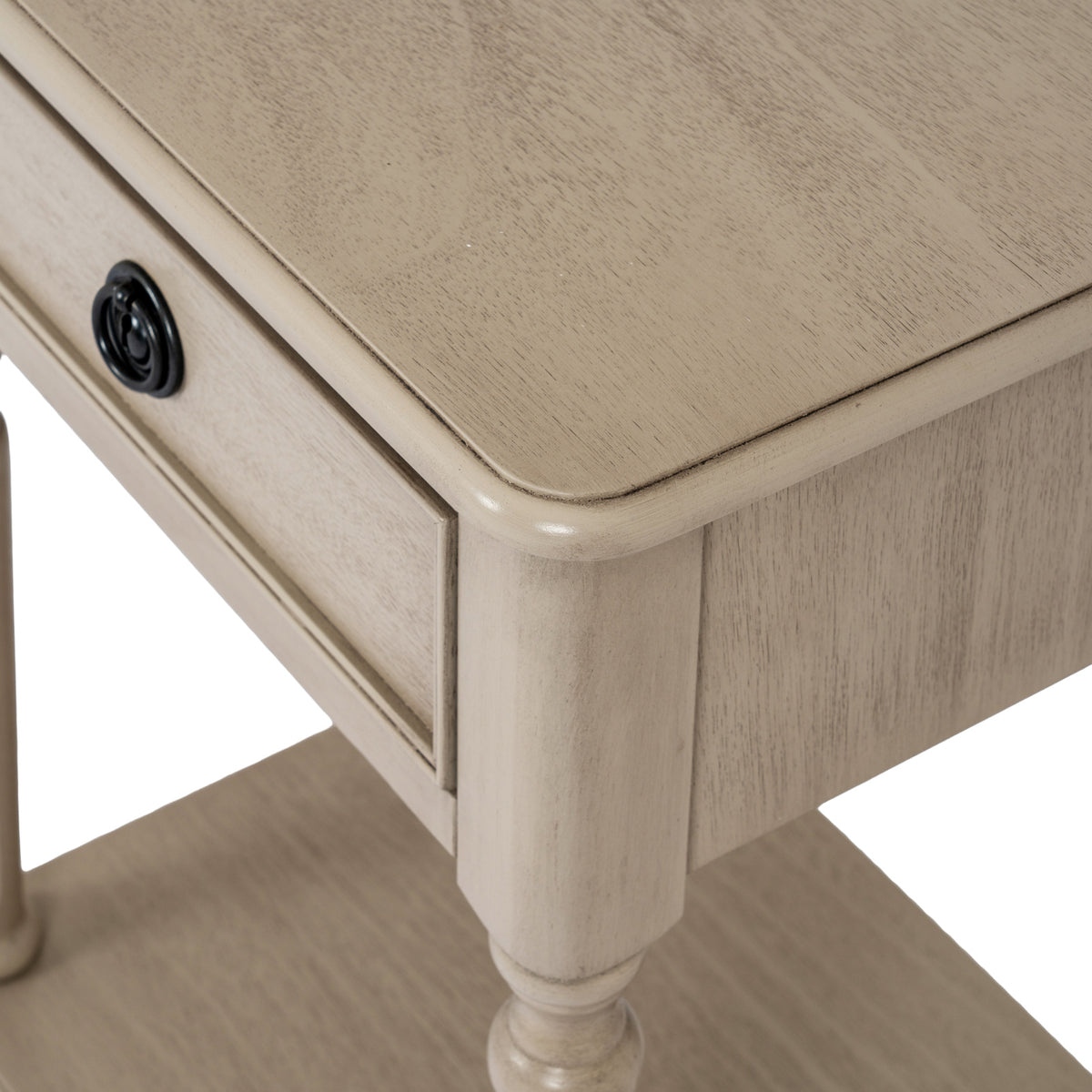 The Rowan Collection 1 Drawer Side Table With Shelf