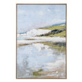Cliffside View Hand Painted Canvas in Frame