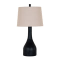 Brompton Table Lamp With Grey Linen Shade