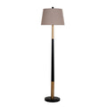 Everly Floor Lamp With Grey Linen Shade